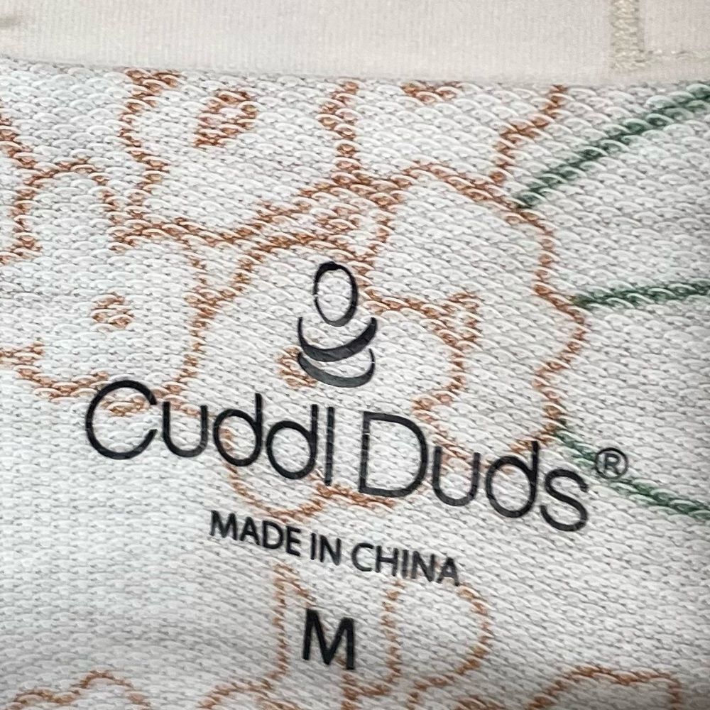 Cuddl Duds Lightweight Comfort Drape Front Cardigan Multicolor Floral Medium - Picture 8 of 13